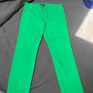 Ralph Lauren Straight Leg Green Jeans like new